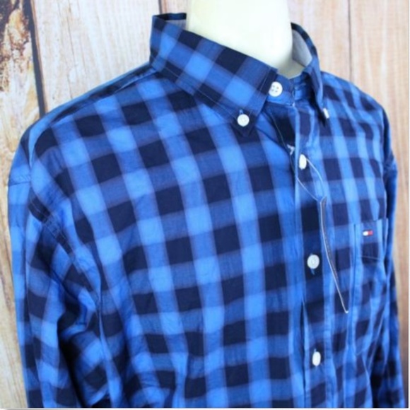 Tommy Hilfiger Men's Button Down Shirt XL Blue - Picture 4 of 6